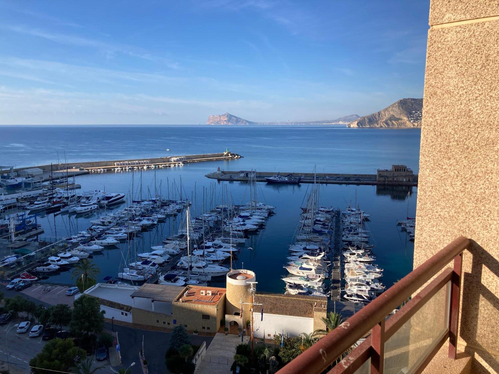Atico Duplex Penthouse Rosa Marina Club Nautico Calpe Penon Sea View Apartment Bagian luar foto