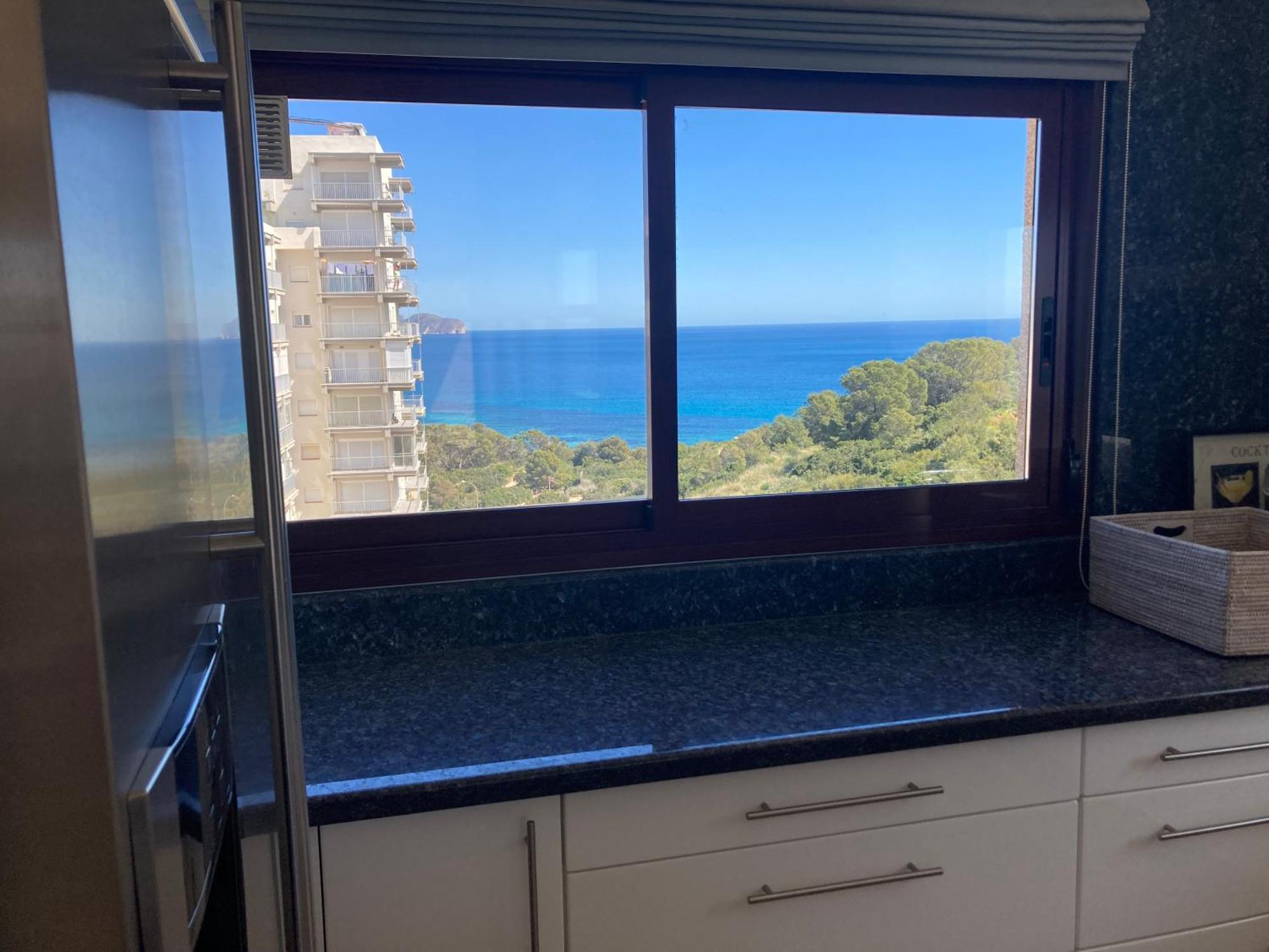 Atico Duplex Penthouse Rosa Marina Club Nautico Calpe Penon Sea View Apartment Bagian luar foto